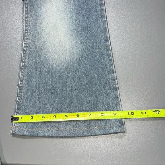 Alice + Olivia Mid-Rise Light Wash Wide Leg Jeans Size 10 Designer Retro Revolve - Picture 13 of 14